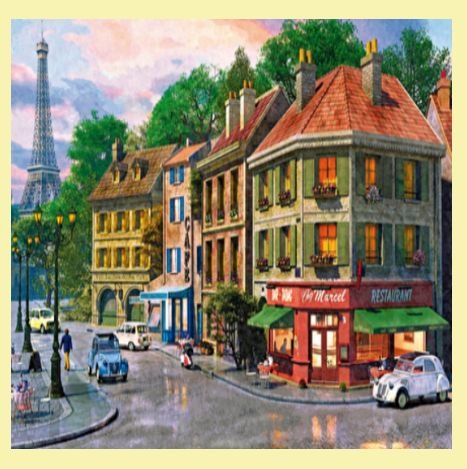 Image 0 of Paris Streets Location Themed Maestro Wooden Jigsaw Puzzle 300 Pieces