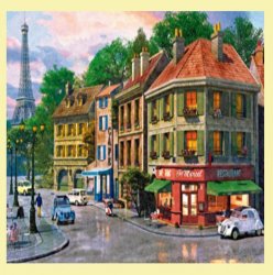 Paris Streets Location Themed Mega Wooden Jigsaw Puzzle 500 Pieces