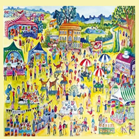 Image 0 of An Art Fair Fine Art Themed Maestro Wooden Jigsaw Puzzle 300 Pieces