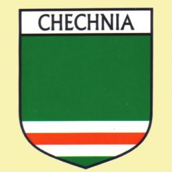 Chechnia Flag Country Flag Chechnia Decals Stickers Set of 3