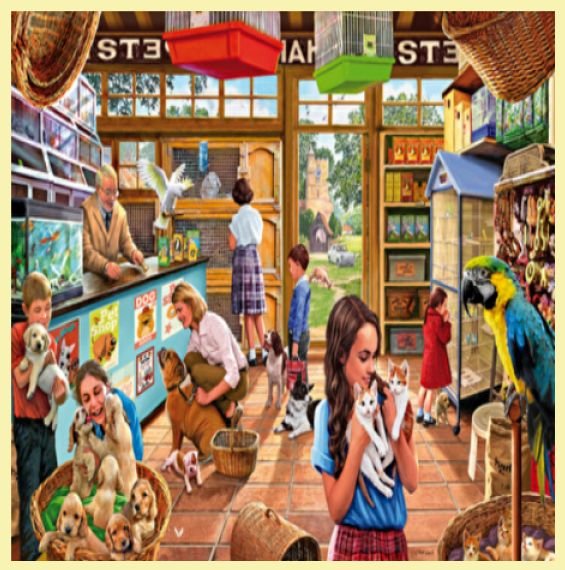 Image 0 of Pet Shop Animal Themed Maestro Wooden Jigsaw Puzzle 300 Pieces