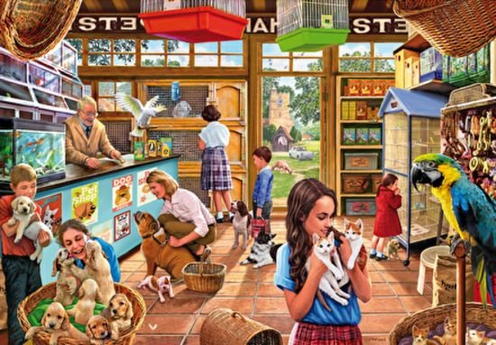 Image 1 of Pet Shop Animal Themed Maestro Wooden Jigsaw Puzzle 300 Pieces
