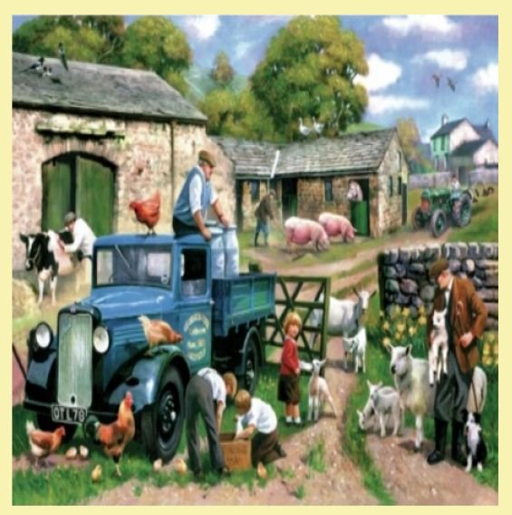Image 0 of Spring Farm Animal Themed Maestro Wooden Jigsaw Puzzle 300 Pieces