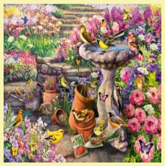 Image 0 of Bath Time Bird Themed Maestro Wooden Jigsaw Puzzle 300 Pieces