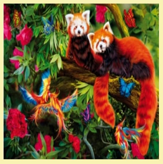 Image 0 of Red Pandas Animal Themed Millenium Wooden Jigsaw Puzzle 1000 Pieces