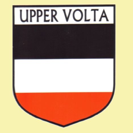 Image 0 of Upper Volta Flag Country Flag Upper Volta Decals Stickers Set of 3