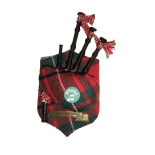 Image 1 of Cumming Clan Tartan Musical Bagpipe Fridge Magnets Set of 3