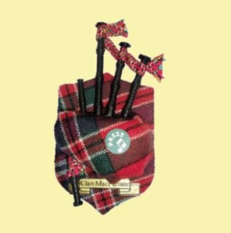 Image 0 of MacFarlane Clan Tartan Musical Bagpipe Fridge Magnets Set of 3