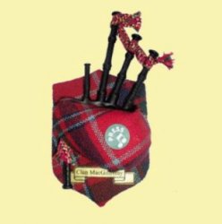 MacGillivray Clan Tartan Musical Bagpipe Fridge Magnets Set of 3