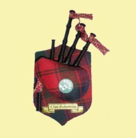 Image 0 of Robertson Clan Tartan Musical Bagpipe Fridge Magnets Set of 3