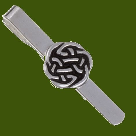 Image 0 of Lughs Celtic Interlace Knotwork Mens Stylish Pewter Tie Bar