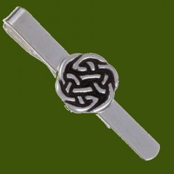 Lughs Celtic Interlace Knotwork Mens Stylish Pewter Tie Bar