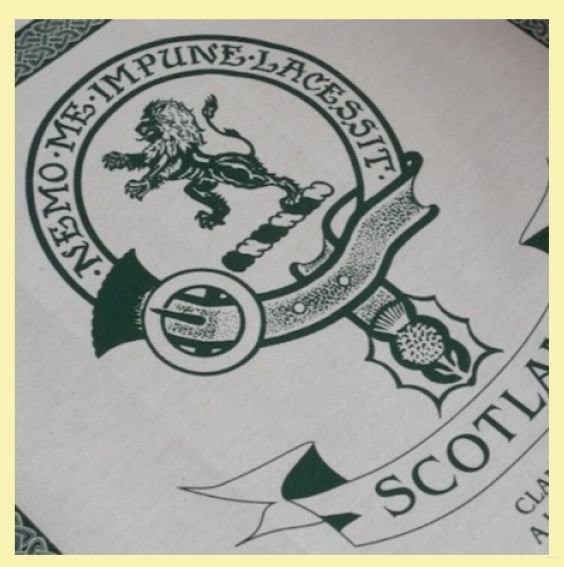 Image 0 of Scotland Lion Cloot Crest Unbleached Cotton Printed Tea Towel