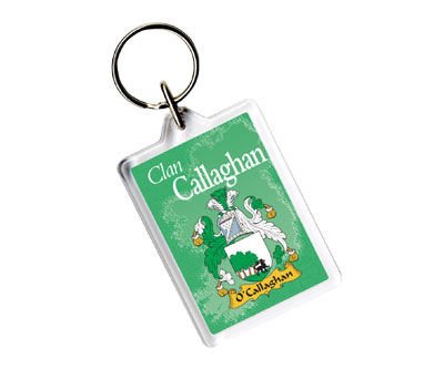 Image 1 of Callaghan Coat of Arms Irish Family Name Acryllic Key Ring Set of 5