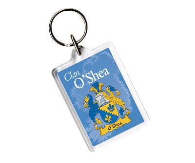 Image 1 of O'Shea Coat of Arms Irish Family Name Acryllic Key Ring Set of 5