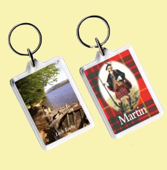 Image 0 of Martin Tartan Scottish Family Name Acryllic Key Ring Set of 5