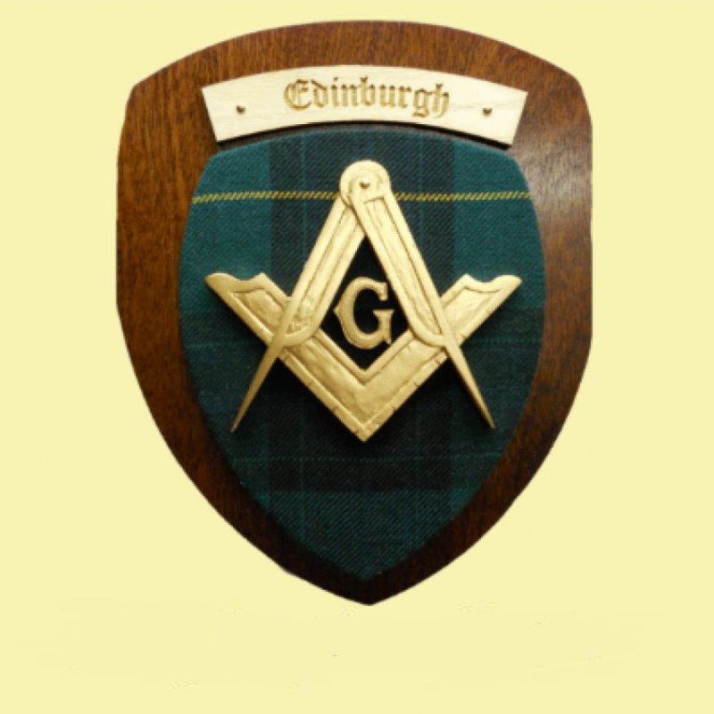 Image 4 of Masonic Scottish Family Name Tartan 10 x 12 Woodcarver Wooden Wall Plaque 