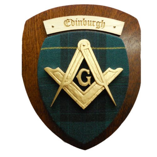 Image 5 of Masonic Scottish Family Name Tartan 7 x 8 Woodcarver Wooden Wall Plaque 
