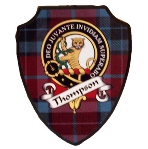 Image 9 of Clan Crest Scottish Family Name Tartan 9 x 7 Wooden Wall Plaque 