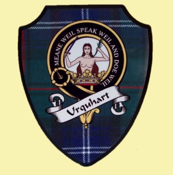 Image 10 of Clan Crest Scottish Family Name Tartan 9 x 7 Wooden Wall Plaque 