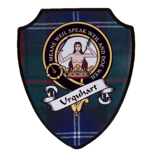 Image 11 of Clan Crest Scottish Family Name Tartan 9 x 7 Wooden Wall Plaque 