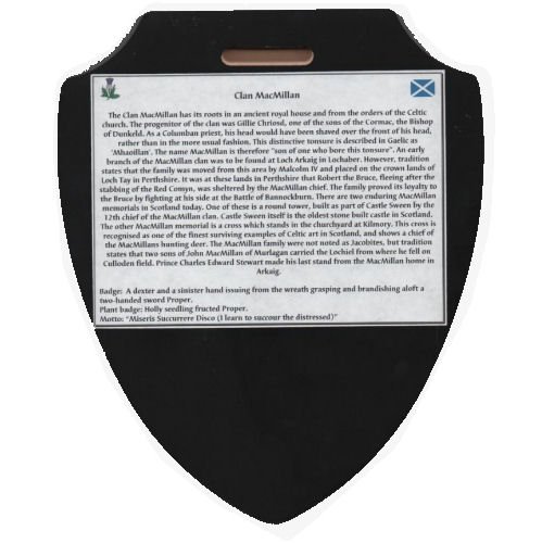 Image 13 of Clan Crest Scottish Family Name Tartan 9 x 7 Wooden Wall Plaque 