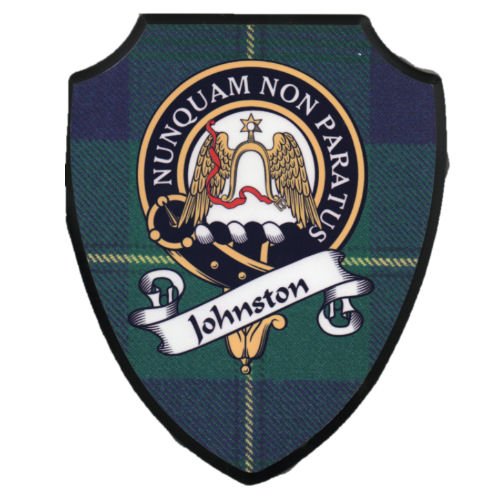 Image 2 of Clan Crest Scottish Family Name Tartan 9 x 7 Wooden Wall Plaque 