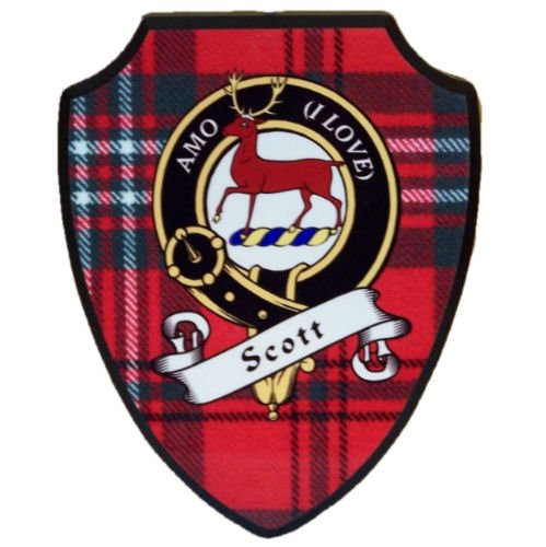 Image 5 of Clan Crest Scottish Family Name Tartan 9 x 7 Wooden Wall Plaque 