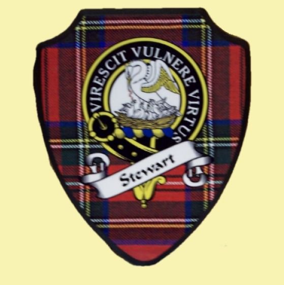 Image 6 of Clan Crest Scottish Family Name Tartan 9 x 7 Wooden Wall Plaque 
