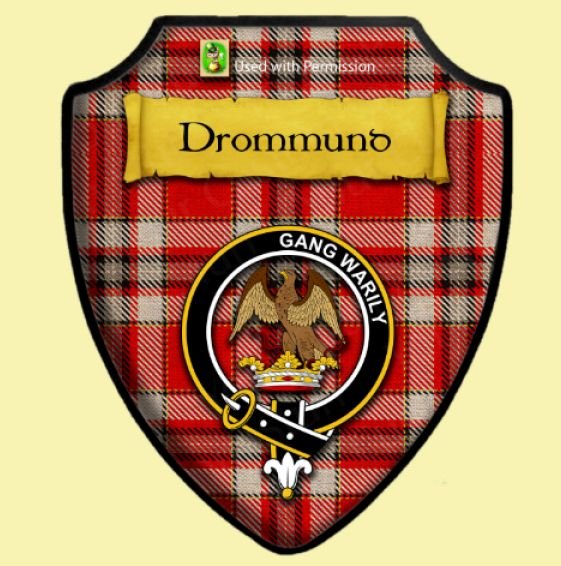 Image 0 of Drummond Of Perth Dance Tartan Crest Wooden Wall Plaque Shield
