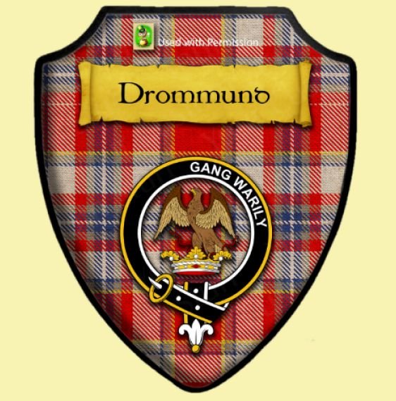 Image 4 of Drummond Of Perth Dance Tartan Crest Wooden Wall Plaque Shield