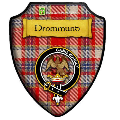 Image 6 of Drummond Of Perth Dance Tartan Crest Wooden Wall Plaque Shield