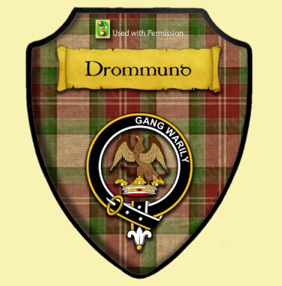 Image 9 of Drummond Of Perth Dance Tartan Crest Wooden Wall Plaque Shield