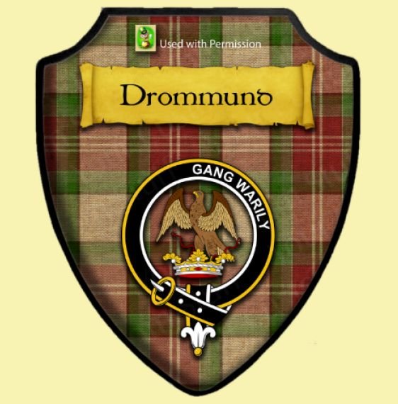 Image 11 of Drummond Of Perth Dance Tartan Crest Wooden Wall Plaque Shield