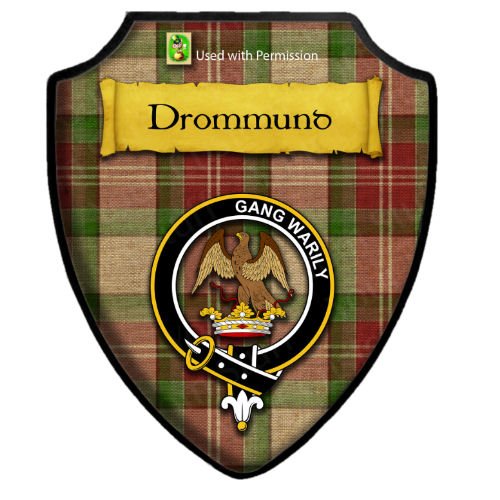 Image 12 of Drummond Of Perth Dance Tartan Crest Wooden Wall Plaque Shield