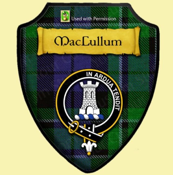 Image 0 of MacCallum Modern Tartan Crest Wooden Wall Plaque Shield