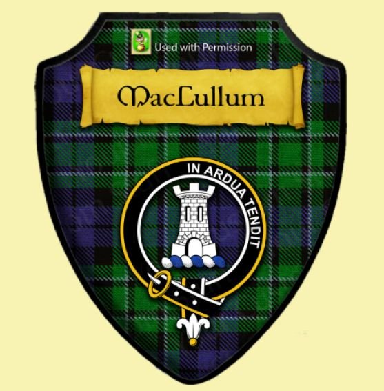 Image 7 of MacCallum Modern Tartan Crest Wooden Wall Plaque Shield