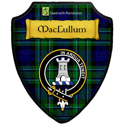 Image 10 of MacCallum Modern Tartan Crest Wooden Wall Plaque Shield