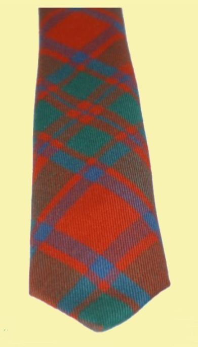 Image 2 of MacIntosh Ancient Clan Tartan Lightweight Wool Straight Mens Neck Tie
