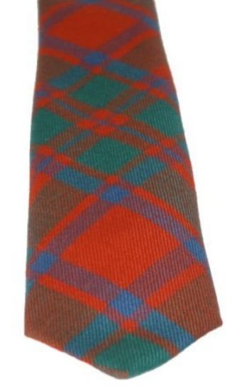 Image 3 of MacIntosh Ancient Clan Tartan Lightweight Wool Straight Mens Neck Tie