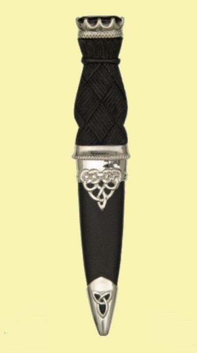 Image 0 of Celtic Knotwork Detail Deluxe No Crest Stone Top Sgian Dubh
