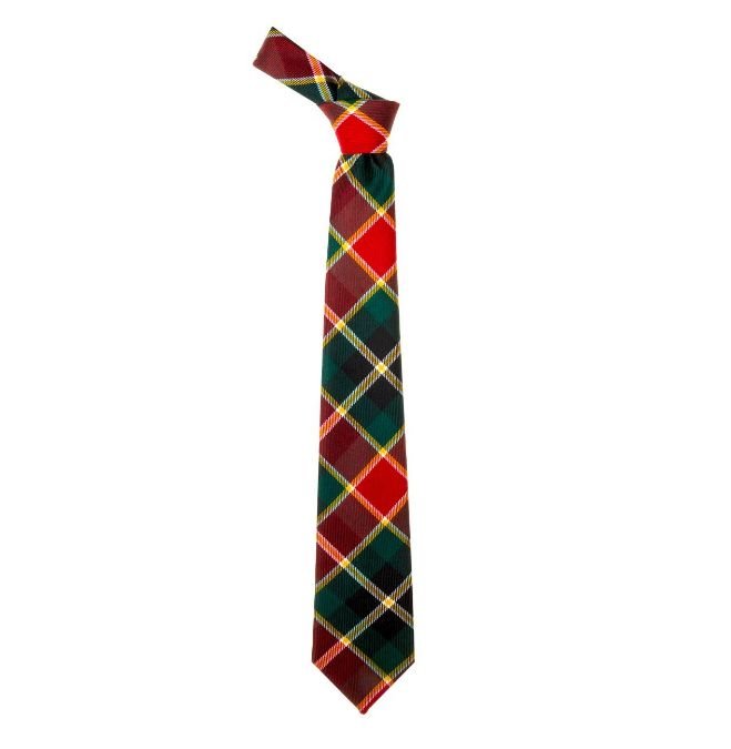 Image 1 of MacLachlan Old Modern Clan Tartan Lightweight Wool Straight Mens Neck Tie