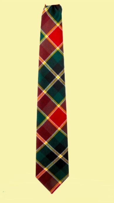 Image 2 of MacLachlan Old Modern Clan Tartan Lightweight Wool Straight Mens Neck Tie