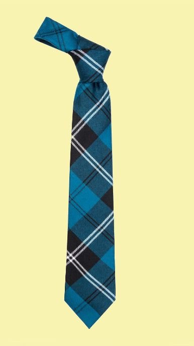 Image 0 of Ramsay Blue Ancient Tartan Lightweight Wool Straight Mens Neck Tie