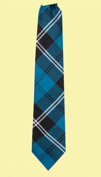 Image 2 of Ramsay Blue Ancient Tartan Lightweight Wool Straight Mens Neck Tie