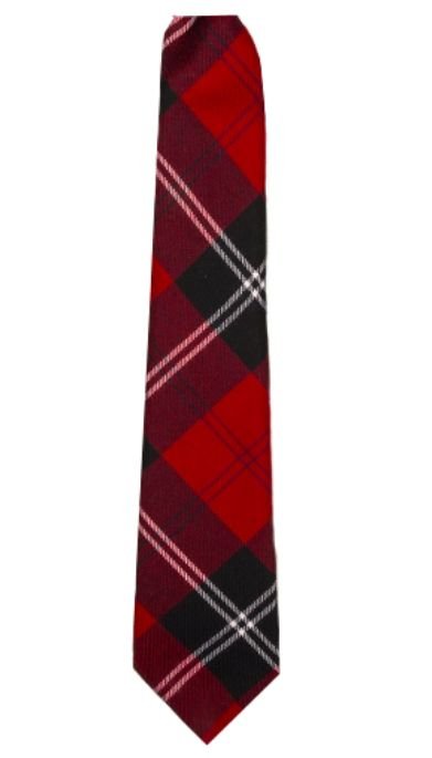 Image 3 of Ramsay Red Modern Tartan Lightweight Wool Straight Mens Neck Tie