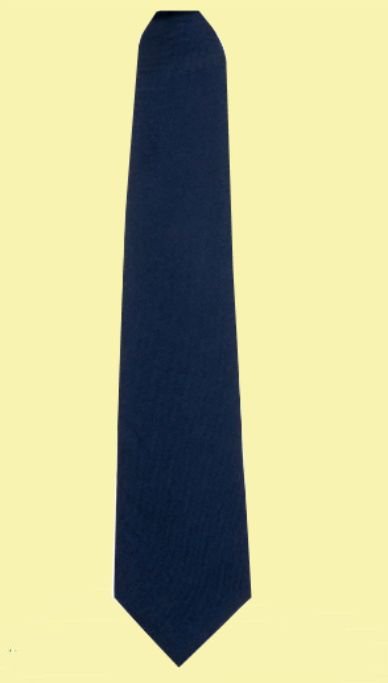 Image 2 of Navy Plain Coloured Lightweight Wool Straight Mens Neck Tie