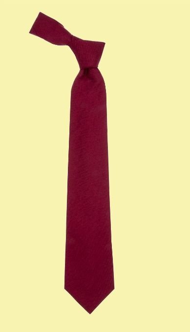 Image 0 of Maroon Plain Coloured Lightweight Wool Straight Mens Neck Tie