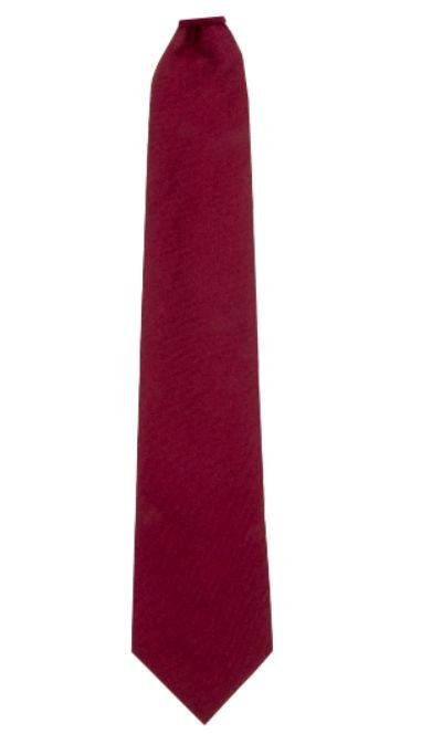 Image 3 of Maroon Plain Coloured Lightweight Wool Straight Mens Neck Tie