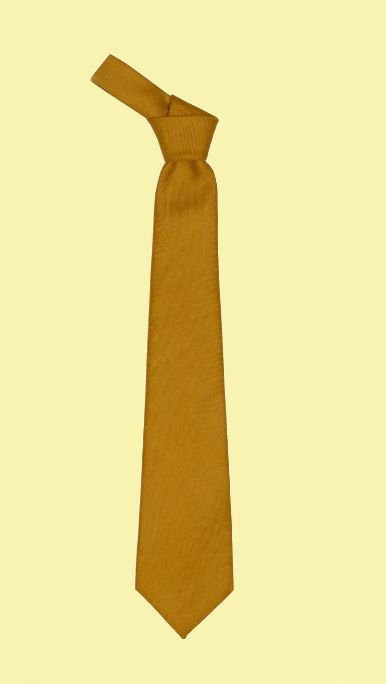 Image 0 of Antique Gold Plain Coloured Lightweight Wool Straight Mens Neck Tie